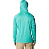 image:imageColumbia Mens PFG Terminal Tackle HoodieElectric Turquoise HeatherCool Grey Logo