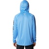 image:imageColumbia Mens PFG Terminal Tackle HoodieHyper Blue HeatherBlack Logo