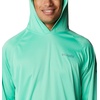 image:imageColumbia Mens PFG Terminal Tackle HoodieLight Jade HeatherMetal Logo