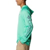 image:imageColumbia Mens PFG Terminal Tackle HoodieLight Jade HeatherMetal Logo