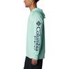 image:imageColumbia Mens PFG Terminal Tackle HoodieMint Cay HeatherCollegiate Navy Logo
