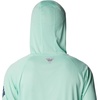 image:imageColumbia Mens PFG Terminal Tackle HoodieMint Cay HeatherCollegiate Navy Logo
