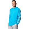 image:imageColumbia Mens PFG Terminal Tackle HoodieOcean BlueWhite Logo