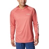 image:imageColumbia Mens PFG Terminal Tackle HoodieRed Hibiscus HeatherWhite Logo