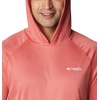 image:imageColumbia Mens PFG Terminal Tackle HoodieRed Hibiscus HeatherWhite Logo