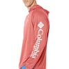 image:imageColumbia Mens PFG Terminal Tackle HoodieRed Hibiscus HeatherWhite Logo