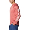 image:imageColumbia Mens PFG Terminal Tackle HoodieRed Hibiscus HeatherWhite Logo