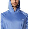 image:imageColumbia Mens PFG Terminal Tackle HoodieTanzanite HeatherCool Grey Logo