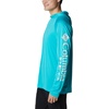 image:imageColumbia Mens PFG Terminal Tackle HoodieTurquoiseCool Grey Logo