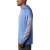 image:imageColumbia Mens PFG Terminal Tackle HoodieVivid Blue HeatherBright Nectar Logo