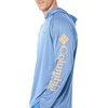 image:imageColumbia Mens PFG Terminal Tackle HoodieVivid Blue HeatherBright Nectar Logo