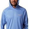 image:imageColumbia Mens PFG Terminal Tackle HoodieVivid Blue HeatherBright Nectar Logo