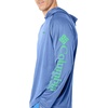 image:imageColumbia Mens PFG Terminal Tackle HoodieVivid Blue HeatherWinter Green Logo