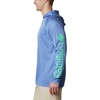 image:imageColumbia Mens PFG Terminal Tackle HoodieVivid Blue HeatherWinter Green Logo