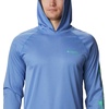 image:imageColumbia Mens PFG Terminal Tackle HoodieVivid Blue HeatherWinter Green Logo