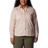 image:imageColumbia Plus Size Silver Ridge Utility Long Sleeve ShirtPeach BlossomPeak Plaid