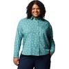 image:imageColumbia Plus Size Silver Ridge Utility Long Sleeve ShirtTeal Deserted