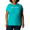 image:imageColumbia Plus Size Sun Trek Short Sleeve Graphic TeeBright AquaCsc Branded Graphic