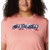 image:imageColumbia Plus Size Sun Trek Short Sleeve Graphic TeeCoral Reef HeatherTyphoon Bloom Frame