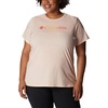 image:imageColumbia Plus Size Sun Trek Short Sleeve Graphic TeePeach Blossom HeatherCsc Gradient