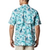 image:imageColumbia Sportswear Mens Trollers Best Short Sleeve ShirtBright Aqua Polynesian Print