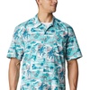 image:imageColumbia Sportswear Mens Trollers Best Short Sleeve ShirtBright Aqua Polynesian Print