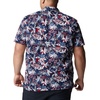 image:imageColumbia Sportswear Mens Trollers Best Short Sleeve ShirtCollegiate Navy Fireworks Fish Print