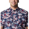 image:imageColumbia Sportswear Mens Trollers Best Short Sleeve ShirtCollegiate Navy Fireworks Fish Print