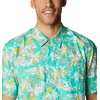 image:imageColumbia Sportswear Mens Trollers Best Short Sleeve ShirtElectric Turquoise Festive Fishin Print