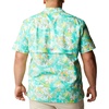 image:imageColumbia Sportswear Mens Trollers Best Short Sleeve ShirtElectric Turquoise Festive Fishin Print