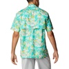 image:imageColumbia Sportswear Mens Trollers Best Short Sleeve ShirtElectric Turquoise Festive Fishin Print
