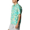 image:imageColumbia Sportswear Mens Trollers Best Short Sleeve ShirtElectric Turquoise Festive Fishin Print