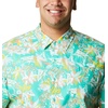 image:imageColumbia Sportswear Mens Trollers Best Short Sleeve ShirtElectric Turquoise Festive Fishin Print