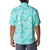 image:imageColumbia Sportswear Mens Trollers Best Short Sleeve ShirtElectric Turquoise Hawaiian Throwback Print