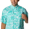 image:imageColumbia Sportswear Mens Trollers Best Short Sleeve ShirtElectric Turquoise Hawaiian Throwback Print