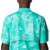 image:imageColumbia Sportswear Mens Trollers Best Short Sleeve ShirtElectric Turquoise Mighty Marlins Print