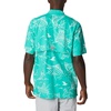 image:imageColumbia Sportswear Mens Trollers Best Short Sleeve ShirtElectric Turquoise Mighty Marlins Print