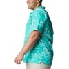 image:imageColumbia Sportswear Mens Trollers Best Short Sleeve ShirtElectric Turquoise Mighty Marlins Print