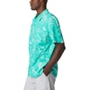 image:imageColumbia Sportswear Mens Trollers Best Short Sleeve ShirtElectric Turquoise Mighty Marlins Print