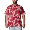 image:imageColumbia Sportswear Mens Trollers Best Short Sleeve ShirtRed Hibiscus Tuna Paradise Print