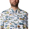 image:imageColumbia Sportswear Mens Trollers Best Short Sleeve ShirtWhite Watercolor Island Print
