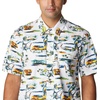image:imageColumbia Sportswear Mens Trollers Best Short Sleeve ShirtWhite Watercolor Island Print