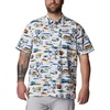 image:imageColumbia Sportswear Mens Trollers Best Short Sleeve ShirtWhite Watercolor Island Print