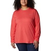 image:imageColumbia Sun Trek Long Sleeve TeeRed Hibiscus Heather