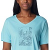 image:imageColumbia Womens Bluebird Day Relaxed V NeckAquamarine HeatherRocky Road