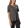 image:imageColumbia Womens Bluebird Day Relaxed V NeckCharcoal HeatherWavy Waterline