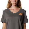 image:imageColumbia Womens Bluebird Day Relaxed V NeckCharcoal HeatherWavy Waterline