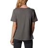 image:imageColumbia Womens Bluebird Day Relaxed V NeckCharcoal HeatherWavy Waterline