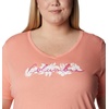 image:imageColumbia Womens Bluebird Day Relaxed V NeckCoral Reef HeatherLakeshore Flora