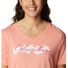 image:imageColumbia Womens Bluebird Day Relaxed V NeckCoral Reef HeatherLakeshore Flora